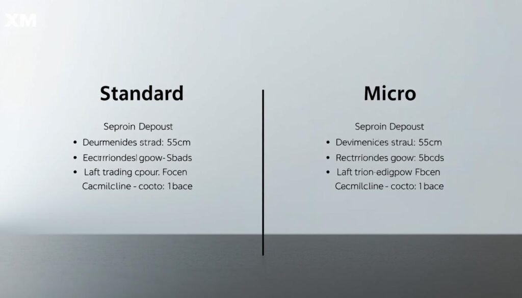 Perbedaan akun Micro dan Standard XM Indonesia